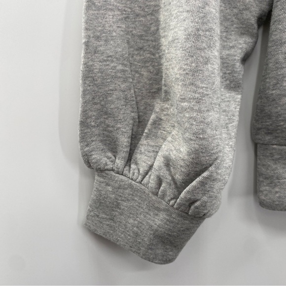 LOFT Pearlized Cozy Boatneck Gray Long Sleeve Sweatshirt Size Medium NWT - Picture 6 of 10